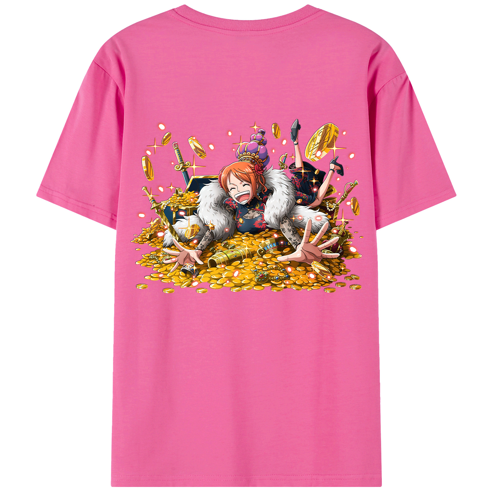 （画像用） ワンピース ナミ ONE PIECE Nami レディース半袖Tシャツ(バックプリント)
